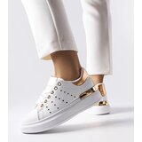 Gemre White sneakers with colorful perforation Chalut | Shoptok.si