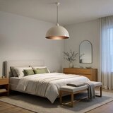 Brilagi LED luster na sajli METALO 1xE27/40W/230V Ø 40 cm bež/bakrena | Eponuda.com