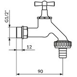 Rosan ispusni (baštenski) ventil sa holenderom 1/2" | Eponuda.com