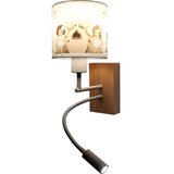 Brilagi LED Flex. lampa BOBO WOOD 1xE27/25W/230V + LED/3W hrast/bela/ružičasta/vile | Eponuda.com