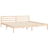  Kreveta s uzglavljem 200 x 200 cm od masivnog drva | shoptok.hr