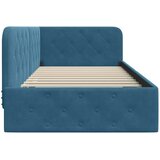  Kutni okvir kreveta Plava 100 x 200 cm Baršun | shoptok.hr