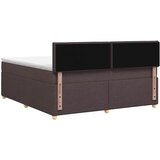  Boxspring krevet s madracem Tamno smeđa 140 x 200 cm Tkanina - Tamno smeđa 140 x 200 cm Dizajn linija | shoptok.hr