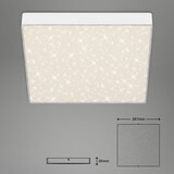 BRILONER 7078-416 - led stropno svetlo star sky LED/21W/230V 28x28 cm belo | Eponuda.com