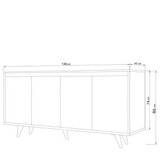 Hanah home komoda shans travertine | ePonuda.com
