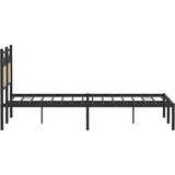  Posteljni okvir brez vzmetnice hrast 137x190 cm inženirski les, (21829054) | Shoptok.si