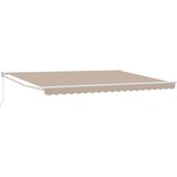  Ročno zložljivo senčilo Bež 4 x 2 m Poliester s PU premazom, (5000205185) | Shoptok.si