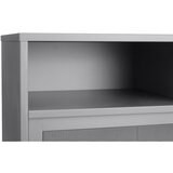 Unique Furniture Sivi metalni ormarić s kliznim vratima 90x140x40 cm Veep – | shoptok.hr