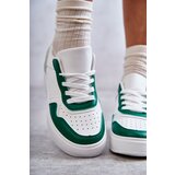 Boto Women's Low Sport Shoes On The Platform White and Green Kyllie | Shoptok.si