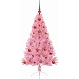  Umjetno predsvijetljeno božićno drvce Ružičasta 120 cm PVC | shoptok.hr