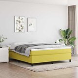  Okvir za krevet s oprugom zeleni 160x200 cm od tkanine Slike