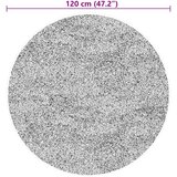  Tepih HUARTE kratkih vlakana mekani i perivi sivi Ø 120 cm | shoptok.hr