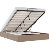 vidaXL Okvir kreveta bez madraca cappuccina 140x190 cm od umjetne kože | shoptok.hr