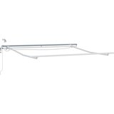  Povlačivi tende Svijetlo siva i bijela. 450 × 350 cm Poliester | shoptok.hr
