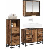  Set namještaja za kupaonicu 3 kom. Staro drvo 80 x 33 x 60 cm | shoptok.hr