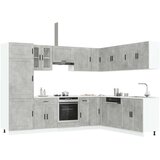  komplet kuhinjskih omaric Porto siva, 14kos | Shoptok.si