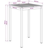  Stol za bar u vrtu Prirodna i crna 70 x 68,5 x 105 cm | shoptok.hr
