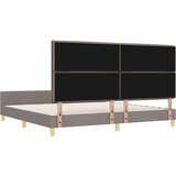  Postelja Taupe 200x200 cm Tkanina, (22052740) | Shoptok.si