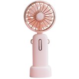 INF Zložljiv polnilni ročni ventilator 4800mAh, 3-hitrostni, z vrvico Pink, (5000310507) | Shoptok.si