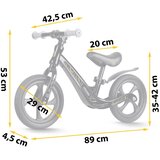 Ricokids FUNNU dječji bicikl bez pedala, crni | shoptok.hr