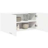 vidaXL Viseča omarica Riga Bela 80 x 31 x 40 cm Konstruiran les | Shoptok.si