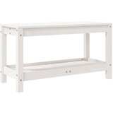 vidaXL Vrtna klop bela 82,5x35x45 cm trdna borovina, (20980647) | Shoptok.si