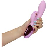 Loveline polnilni vibrator z zajčjo stimulacijo klitorisa (roza) | Shoptok.si