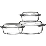 Premier Housewares Steklene posode za peko v kompletu 3 ks 21x24 cm Ovenlove – | Shoptok.si