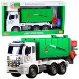  Velik tovornjak za odvoz smeti z zvočnimi in svetlobnimi efekti 1:10 - zeleno/bela | Shoptok.si