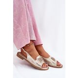 S. BARSKI Elegant Women's Sandals On Flat Heel With Decoration S.Barski | shoptok.hr