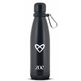 Zoe Heart Logo Stainless Steel Bottle boca za vodu od nehrđajućeg čelika boja Black 500 ml Cijene