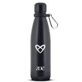 Heart Logo Stainless Steel Bottle steklenica za vodo iz nerjavnega jekla barva Black 500 ml