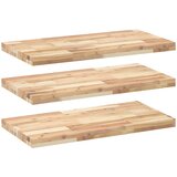 vidaXL Plutajuće police 3 kom 100x40x4 cm od neobrađenog drva bagrema - Prirodna 100 x 40 x 4 cm 3 1 | shoptok.hr