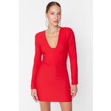 Trendyol Red Underwire Woven Dress Cene