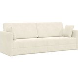 vidaXL Talna sedežna postelja 2-v-1 Krem 213x144x60 cm Velur | Shoptok.si