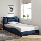  Okvir kreveta s LED-om bez madraca Hvar Plava 100x200 cm tkanina | shoptok.hr