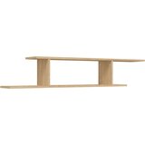  Zidna TV polica boja hrasta 125 x 18 x 23 cm konstruirano drvo | shoptok.hr