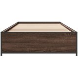  Okvir za krevet smeđi hrast 75x190 cm konstruirano drvo i metal | shoptok.hr