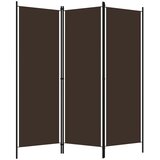Sobna pregrada s 3 panela smeđa 150 x 180 cm | shoptok.hr