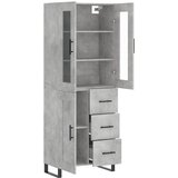  Visoka komoda siva betona 69,5x34x180 cm od konstruiranog drva | shoptok.hr