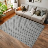 Ay Yildiz RAVNO TKANA PREPROGA HELIX 120/170 cm tkano srebrne barve | Shoptok.si