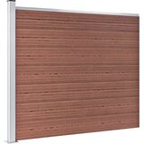  Set panela za ogradu WPC 353 x 146 cm smeđi | shoptok.hr