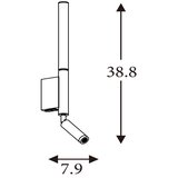 Searchlight 28127LT - LED spot svetiljka ARCHITECT LED/7W/230V braon | Eponuda.com