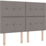  Podna opruga s madracem Tamno siva 90x190 cm Sivo-smeđa tkanina - Sivo-smeđa 140 x 200 cm S gumbima | shoptok.hr