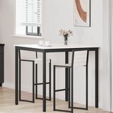  Stol za bar Bijelo 110 x 110 x 105 cm Čvrsto borovo drvo Cene