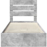  Krevet s od storage Betonski sivi 90 x 190 cm Konstruirano drvo | shoptok.hr