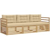  Set vanjskih sofa 3 kom. Bijela i bež Poliester | Eponuda.com