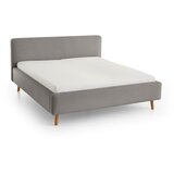 Meise Möbel Sivi tapecirani bračni krevet s prostorom za pohranu s podnicom 180x200 cm Mattis – | shoptok.hr