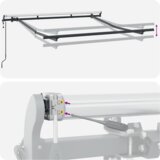 vidaXL Elektro okvir tende Povučno 2,5x2 m Metal | shoptok.hr