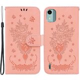 INORCO Za Nokia C12 4G/C12 Plus/C12 Pro stojalo za telefon, torbica z vtisnjenim metuljem iz PU usnja, denarnica Shell, (22036259) Cene